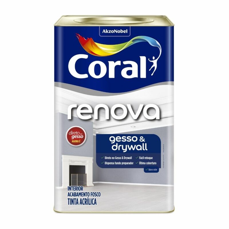 Coral Renova Gesso e DryWall 18L Branco