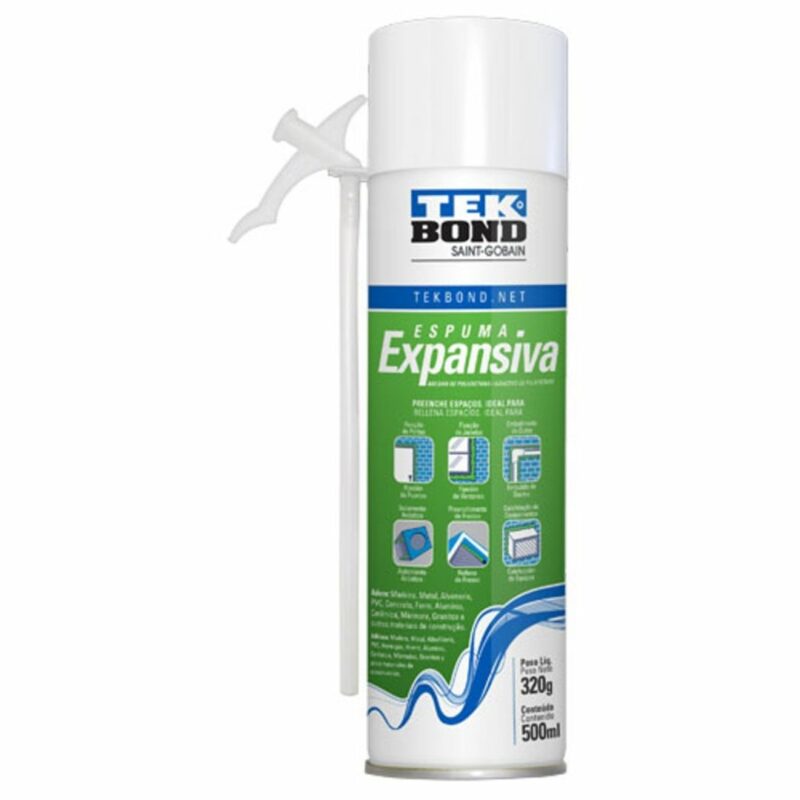 Espuma Expansiva de PU 500ml - Tekbond