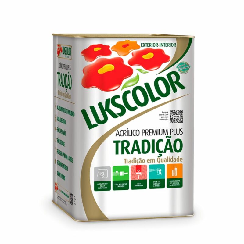 Tinta Acrílica Premium Tradição Lukscolor 18L