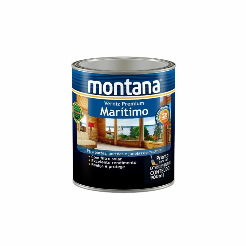 Verniz Marítimo Natural Brilhante 900ml Montana